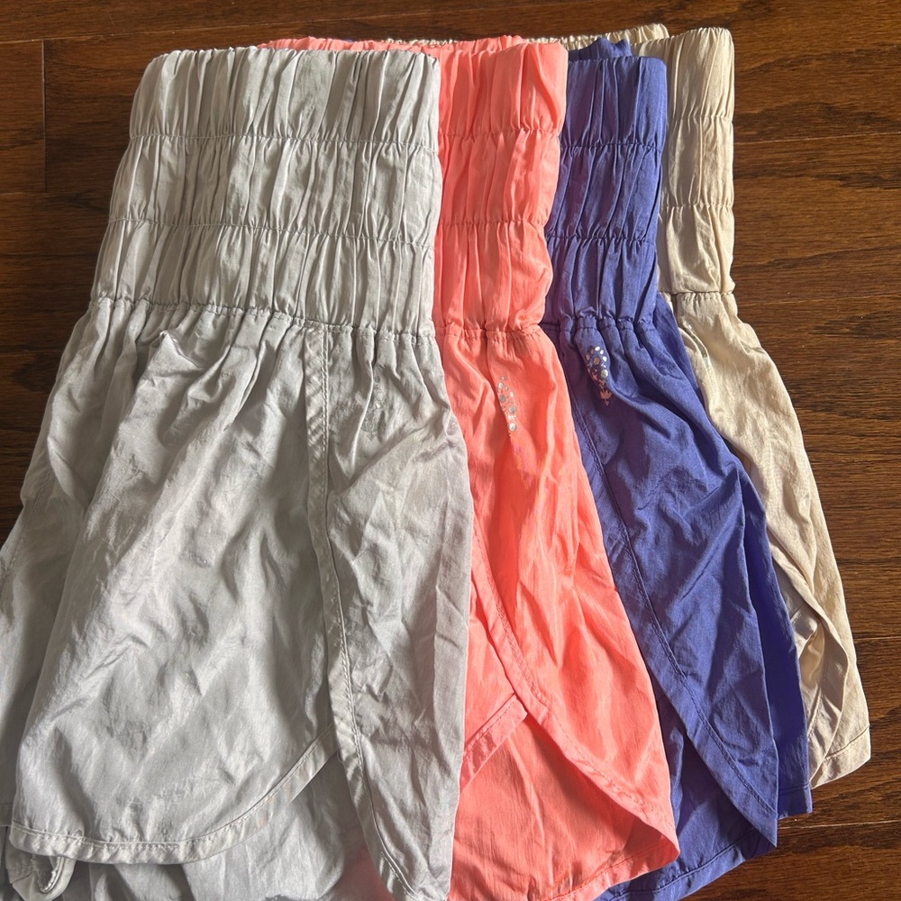 FREE PEOPLE- the way home run short. High waisted- all size S
